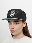 Бейсболка MITCHELL NESS арт. HHSS5367-LAKYYPPPBKGY Los Angeles Kings NHL (черный / серый)